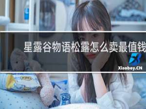 星露谷物语松露怎么卖最值钱