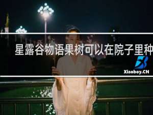星露谷物语果树可以在院子里种吗