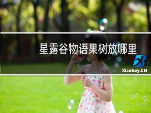 星露谷物语果树放哪里