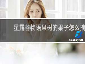 星露谷物语果树的果子怎么摘