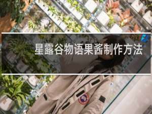 星露谷物语果酱制作方法