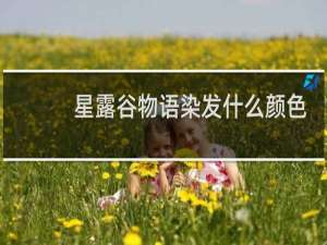 星露谷物语染发什么颜色