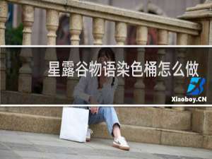 星露谷物语染色桶怎么做