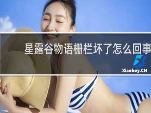 星露谷物语栅栏坏了怎么回事