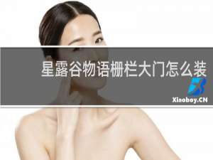 星露谷物语栅栏大门怎么装