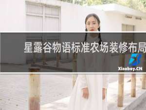 星露谷物语标准农场装修布局