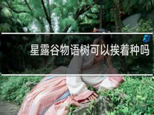 星露谷物语树可以挨着种吗