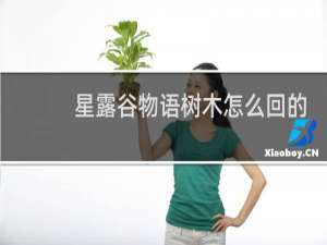 星露谷物语树木怎么回的