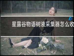 星露谷物语树液采集器怎么收