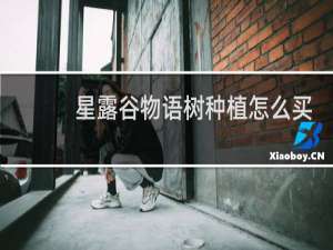 星露谷物语树种植怎么买