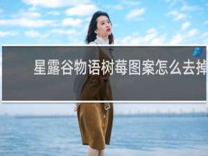 星露谷物语树莓图案怎么去掉