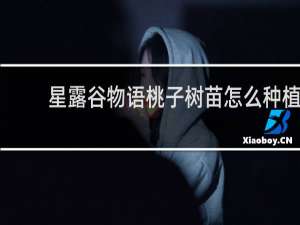 星露谷物语桃子树苗怎么种植