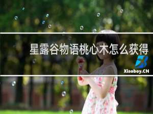 星露谷物语桃心木怎么获得