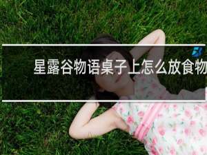 星露谷物语桌子上怎么放食物