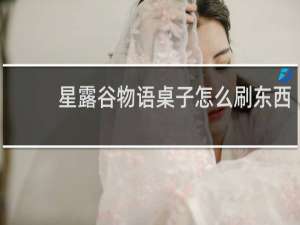 星露谷物语桌子怎么刷东西