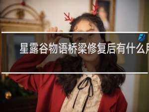 星露谷物语桥梁修复后有什么用
