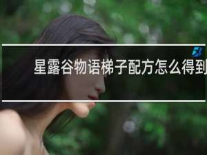 星露谷物语梯子配方怎么得到