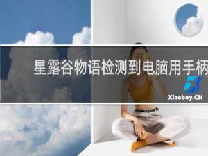 星露谷物语检测到电脑用手柄