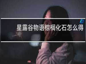 星露谷物语棕榈化石怎么得