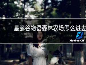 星露谷物语森林农场怎么进去