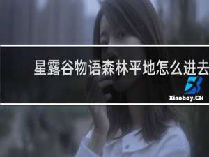 星露谷物语森林平地怎么进去