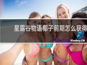 星露谷物语椰子前期怎么获得