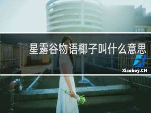 星露谷物语椰子叫什么意思