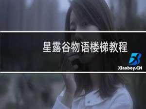 星露谷物语楼梯教程