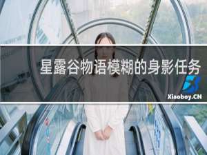 星露谷物语模糊的身影任务