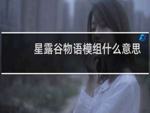 星露谷物语模组什么意思
