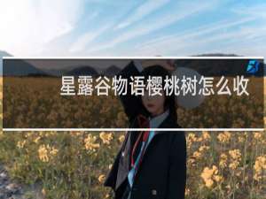 星露谷物语樱桃树怎么收