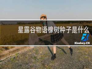 星露谷物语橡树种子是什么
