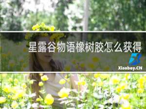 星露谷物语橡树胶怎么获得