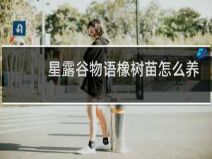 星露谷物语橡树苗怎么养