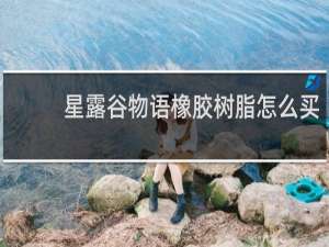 星露谷物语橡胶树脂怎么买