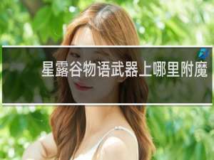 星露谷物语武器上哪里附魔