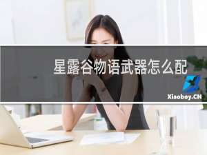 星露谷物语武器怎么配