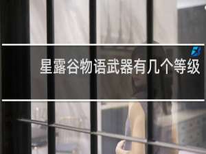 星露谷物语武器有几个等级