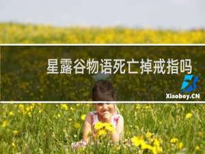 星露谷物语死亡掉戒指吗