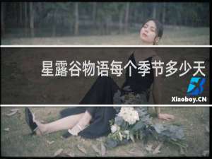 星露谷物语每个季节多少天