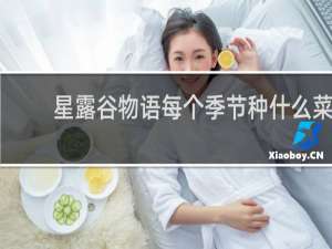 星露谷物语每个季节种什么菜