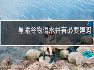 星露谷物语水井有必要建吗