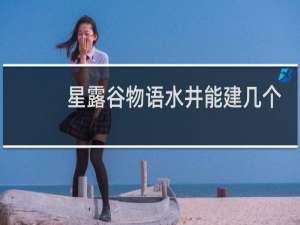 星露谷物语水井能建几个