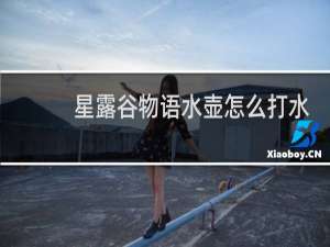 星露谷物语水壶怎么打水