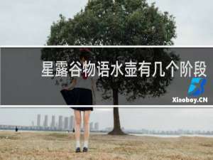 星露谷物语水壶有几个阶段