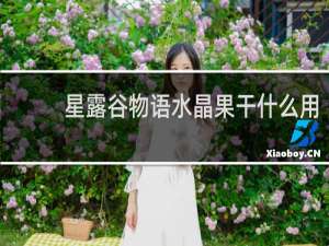 星露谷物语水晶果干什么用