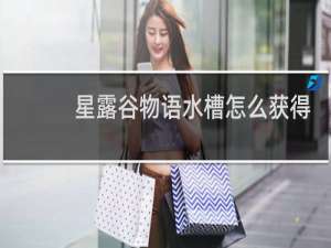 星露谷物语水槽怎么获得