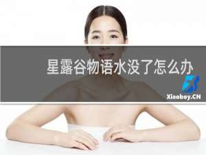 星露谷物语水没了怎么办