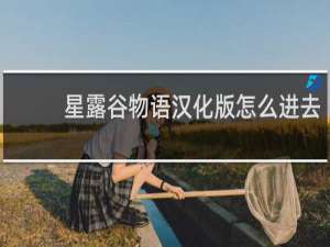 星露谷物语汉化版怎么进去