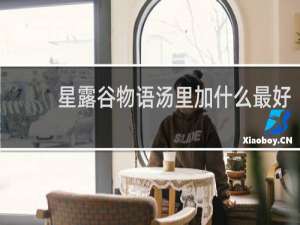 星露谷物语汤里加什么最好